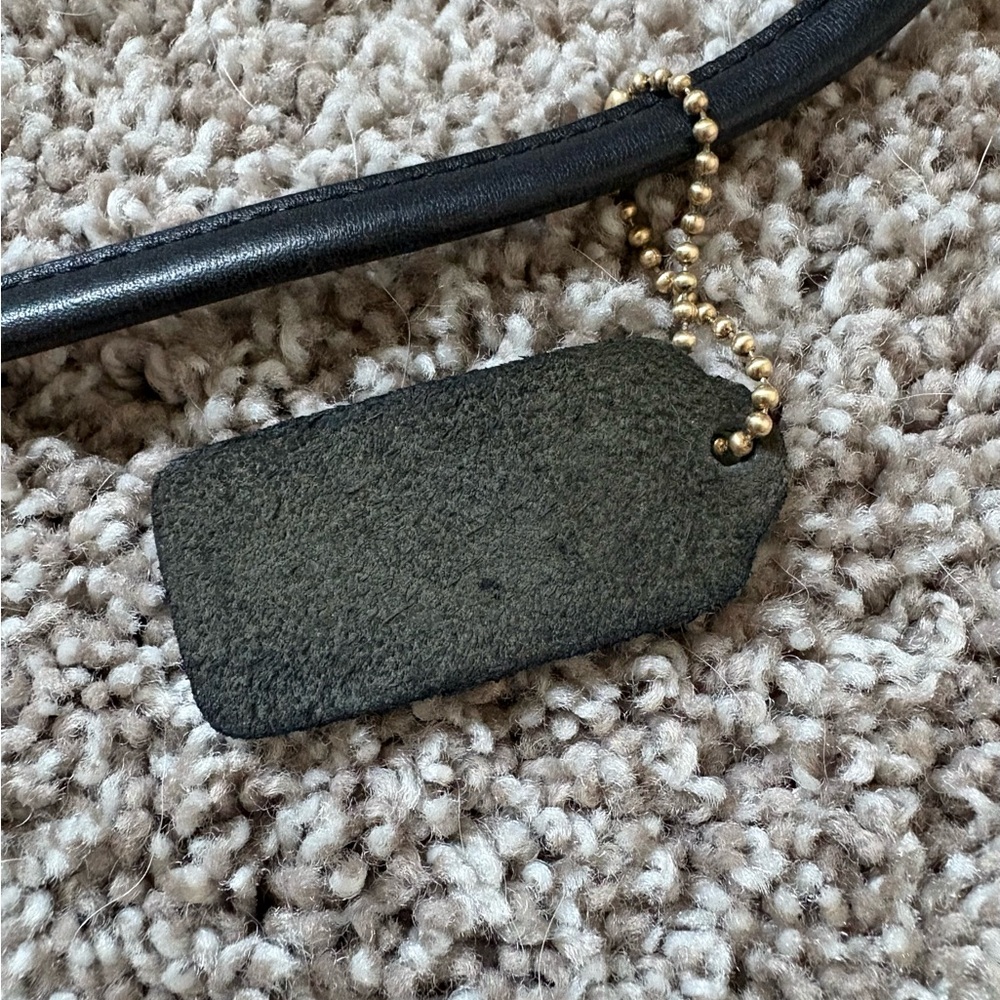 COACH Vintage Compact Pouch Black Leather Crossbody Shoulder Bag 9620 **READ** - Picture 12 of 12